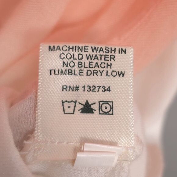 Anthropologie cloth & stone Women’s Shirt LARGE Tie Dye Orange V Neck Rayon - Picture 9 of 10